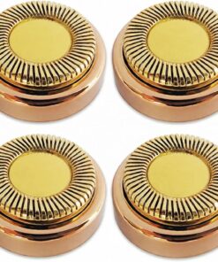 4 cabezales para afeitadora facial eléctrica redonda para mujer, juego de cortadores de repuesto giratorios dorados, piezas de repuesto para retoques diarios, cambio rápido, cuidado fácil de enjuagar