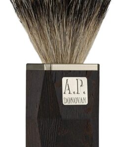 A. P. Donovan - Brocha de Afeitar con Pelo de Tejón Punta Plata Edelholzgriff con Alpaca Gorras 100% (Hand) Hecho en Alemania „ Plus “de la Lsone-Serie - Wengué