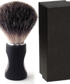Pure Badger Brocha de afeitar, 100% pelo de tejón brocha de afeitar + caja de presentación