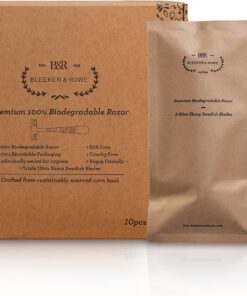 Bleeker and Rowe - Maquinillas de afeitar desechables biodegradables ecológicas (10)