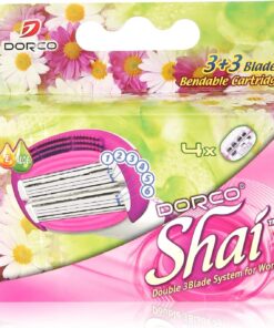 Soft Touch - Sistema de maquinilla de afeitar de 6 cuchillas para mujer (Dorco Shai) (LSXA1040)