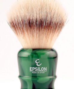 Epsilon Brocha de Afeitar Sintético Extra Suave Mango Verde 50/26mm, Estándar, Único