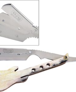 Guitarra Blanco Peluquería Salón De Corte Recto Garganta Maquinilla De Afeitar Rasoirs