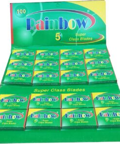 100 Cuchillas de afeitar Rainbow Super Stainless