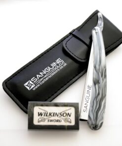 Sanguine Scissors Ltd - Navaja de afeitar tradicional con funda